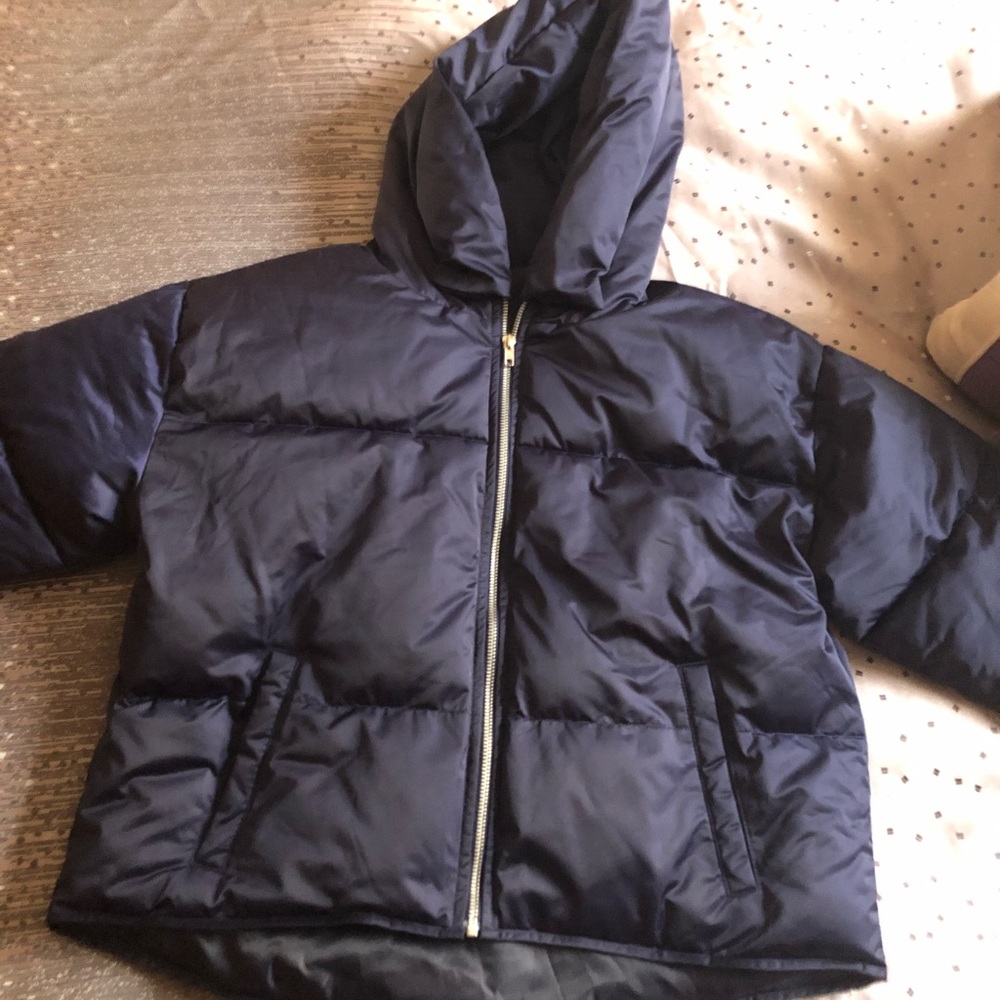 Puffy navy blue jacket